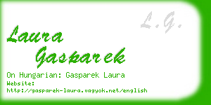 laura gasparek business card